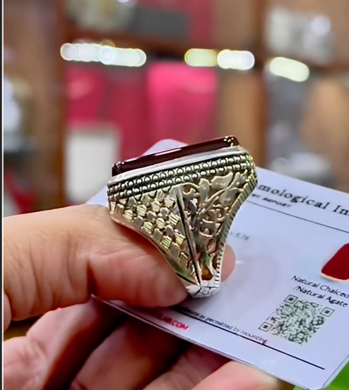 100% Original Yamni Aqeeq VIP Ring Most Demanded